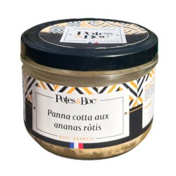 PANNA COTTA AUX ANANAS RÔTIS